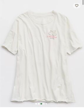aeroe White Graphic Crewneck T-Shirt